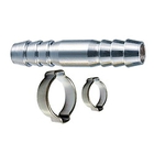 FUBAG Переходник 6мм елочка на елочку с 2- мя обжимными кольцами 6х11мм [180390]