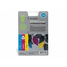 Cactus C1823D Картридж струйный CS-C1823D №23 голубой/пурпурный/желтый для HP DJ 712c/720c/722c/810/812c/815c/830C/832C (38мл)