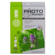 CS-FA415050 Пленка Cactus для цветных струйных принтеров  CS-FA415050,  А4, 150 г/м2, 50 листов