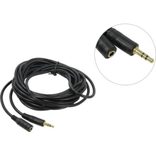 Exegate EX205310RUS Удлинитель звуковой (3.5mm Jack M - 3.5mm Jack F) 5м Exegate, позолоченные разъемы