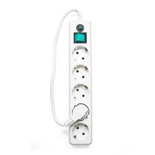 Gembird Сетевой фильтр Гарнизон EHLW-4 0,5 м 5 розеток белый Gembird Сетевой фильтр Гарнизон EHLW-4 0,5 м 5 розеток белый