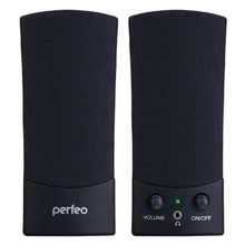 Perfeo колонки "UNO" 2.0, мощность 2х0,5 Вт (RMS), чёрн, USB  (PF-210)