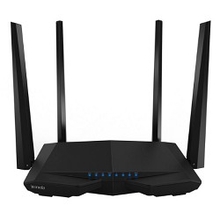 Tenda AC6 1200Mbps 11AC  Router, Boradcom 900Mhz CPU,4X5dbi Antennas, 1X100Mbps WAN, 3x100Mbps LAN,WiFi On/Off Switch,  Universal Repeater, 100mw Highpower