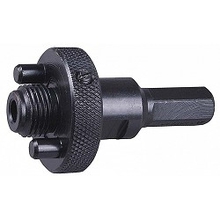 Державка ЗУБР "ЭКСПЕРТ" для биметаллических коронок, быстросъемная, пружинный фиксатор, шестигранный хвостовик, d 32-152мм [29534_z01]