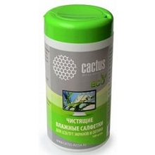 CACTUS Салфетки CS-T1001E для экранов и оптики туба 100шт влажных CACTUS Салфетки CS-T1001E для экранов и оптики туба 100шт влажных