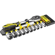 Набор STAYER "STANDARD": Торцовые головки (1/2") на пластиковом рельсе, трещотка, удлинитель, 10-24мм, 12 предметов [27750-H12]