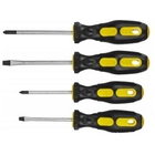 STAYER Набор "MASTER": Отвертки слесарные, двухкомпонентная рукоятка, магнитный наконечник, 4шт [2513-H4_z01]