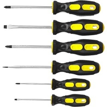 STAYER Набор "MASTER": Отвертки слесарные, двухкомпонентная рукоятка, магнитный наконечник, 6шт [2513-H6_z01]