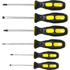 STAYER Набор "MASTER": Отвертки слесарные, двухкомпонентная рукоятка, магнитный наконечник, 6шт [2513-H6_z01]