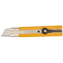 Нож OLFA с выдвижным лезвием, с резиновыми накладками, 25мм [OL-H-1]