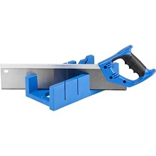 ЗУБР Стусло "ЭКСПЕРТ" пластиковое + ножовка с двухкомпонентной рукояткой, усиленный обушок, для заготовок до 105х55мм, 3 угла запила, ножовка 400мм [15397]