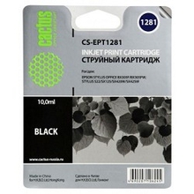 Cactus T1281 Картридж для EPSON Stylus S22/SX125/SX130/SX420W/Office BX305F черный, 10мл 