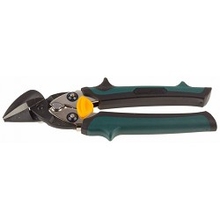 Ножницы-мини по тверд металлу KRAFTOOL "Uni-Kraft" 180мм, правые, с двойн рычаж передач,Cr-MO,двухкомп рукоят,холоднокат сталь-1,2мм, нерж сталь-0,8мм [2326-R]