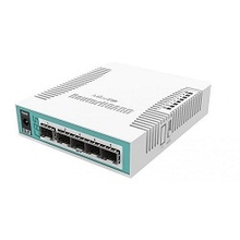 MikroTik CRS106-1C-5S Коммутатор Cloud Router Switch with QCA8511 400MHz CPU, 128MB RAM, 1x Combo port (Gigabit Ethernet or SFP), 5 x SFP