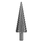 STAYER Сверло "MASTER" ступенчатое по сталям и цвет.мет., сталь HSS, d=4-12мм,5ступ.d 4-6-8-10-12,L-65мм, шестигран.хвост.1/4" [29660-4-12-5]