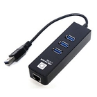 5bites UA3-45-04BK Сетевой адаптер  3*USB3.0 / RJ45 10/100/1000 Мбит/с