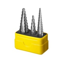 STAYER Набор "MASTER": Ступенчатые сверла по сталям и цвет.мет., сталь HSS, d=3-14мм,12ступ. d 4-12 мм 5 ступ., d 6-20мм 8ступ. [29660-3-20-H3]