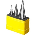 Набор STAYER "MASTER": Ступенчатые сверла по сталям и цвет.мет., сталь HSS, d=4-12мм,5 ступ. d 4-20 мм 9 ступ., d 4-30мм 14ступ. [29660-4-30-H3]