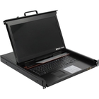 ProCase E1708HD Консоль однорельсовая , КВМ 8 порт, LCD 17'', single rail console KVM 8 port, LCD D-Sub, USB, разрешение 1920*1080, 8 кабелей