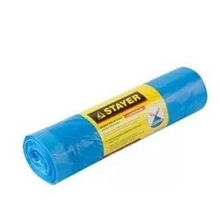 STAYER Мешки для мусора "Comfort" с завязками, особопрочные, голубые, 60л, 20шт [39155-60]