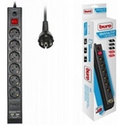 BURO Сетевой фильтр, 6 розеток, 3 метра, (BU-SP3_USB_2A-B), черный (коробка) {992313}