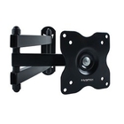 Kromax DIX-15 black, Кр. стал. наст. для TV 15"-28", max 30 кг, 5 ст св., нак. ±15°, пов. 180°, от ст. 48-377 мм, max VESA 100x100 мм.