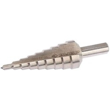 Сверло ЗУБР ступенчатое по сталям и цвет. мет. ст. Р6М5, d=4-20мм, 9ступ. d=4-20, L-75 мм, трехгран. хвост. 8мм [29670-4-20-9_z01]