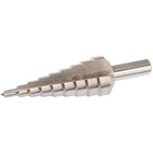 Сверло ЗУБР ступенчатое по сталям и цвет. мет. ст. Р6М5, d=4-20мм, 9ступ. d=4-20, L-75 мм, трехгран. хвост. 8мм [29670-4-20-9_z01]