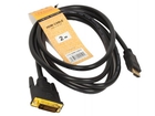 TV-COM Кабель (LCG135F-2M) HDMI to DVI-D (19M -25M) 2м, 2 фильтра 