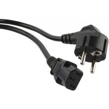 Hyperline PWC-IEC13-SHM-10-BK Кабель питания компьютера (Schuko+C13) (3x1.00), 10A, угловая вилка, 10 м Hyperline PWC-IEC13-SHM-10-BK Кабель питания компьютера (Schuko+C13) (3x1.00), 10A, угловая вилка, 10 м