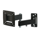 Kromax OPTIMA-104 black {Кронштейн для LED/LCD телевизоров 10"-28", max 25 кг, настенный, 3 ст свободы, наклон +5°-12°, поворот ±90°, от стены 68.5-322 мм, max VESA 100x100 мм}