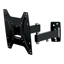 Kromax OPTIMA-204 black {Кронштейн для LED/LCD телевизоров 15"-42", max 25 кг, настенный, 3 ст свободы, наклон +5°-12°, поворот ±90°, от стены 68.5-322 мм, max VESA 200x200 мм}