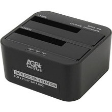 AgeStar 3UBT6(6G)(BLACK) USB 3.0 Докстанция 2x2.5"/3.5" SATA HDD/SSD AgeStar 3UBT6-6G, пластик, черный, UASP, Clone AgeStar 3UBT6(6G)(BLACK) USB 3.0 Докстанция 2x2.5"/3.5" SATA HDD/SSD AgeStar 3UBT6-6G, пластик, черный, UASP, Clone