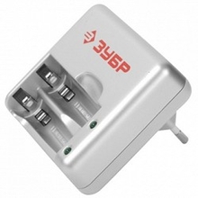 Зарядное устройство ЗУБР для никель-металлгидридных аккумуляторов, в блистере, время зарядки 1 час, 2хААА/АА [59251-2]