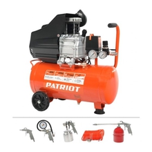 PATRIOT EURO 50-260К Компрессор [525306316] { Мощность: 1.8 кВт; Напряжение: 230В~50Гц; Обороты двигателя: 2850 об/мин; Производительность: 260 л/мин; Объем ресивера: 50 л; Давление: 8 бар; Вес: 28,5}