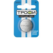 Трофи CR2025-1BL (10/240/38400) (1шт. в упак)