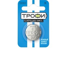 Трофи CR2032-1BL (10/240/38400) (1шт. в упак) Трофи CR2032-1BL (10/240/38400) (1шт. в упак)