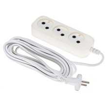 BURO Сетевой удлинитель 3 розетки, 5 метров, (BU-PSL3.5/W), белый (пакет ПЭ) {475339}