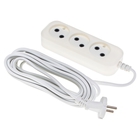 BURO Сетевой удлинитель 3 розетки, 5 метров, (BU-PSL3.5/W), белый (пакет ПЭ) {475339}