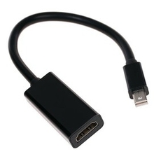 Cablexpert Переходник miniDisplayPort - HDMI, 20M/19F, кабель 15см, черный, пакет (A-mDPM-HDMIF-02)