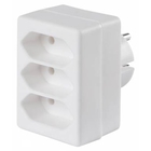 BURO Сетевой разветвитель 3 розетки (BU-PS3F-W), белый (пакет ПЭ) {352750}
