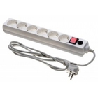 BURO Сетевой фильтр, 6 розеток, 1.8 метра, (600SH-16-1.8-W), белый (коробка) {475230}