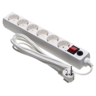 BURO Сетевой фильтр, 6 розеток, 3 метра, (600SH-16-3-W), белый (коробка) {475257}