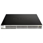 D-Link DGS-1210-52MPP/ME/B1A PROJ Управляемый коммутатор 2 уровня с 48 портами 10/100/1000Base-T и 4 портами 1000Base-X SFP (48 портов с поддержкой PoE 802.3af/802.3at (30 Вт), PoE-бюджет 740 Вт)