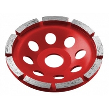 Чашка алмазная шлифовальная по бетону ЗУБР "МАСТЕР" сегментная однорядная, 125мм [33377-125]