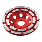 Чашка алмазная шлифовальная по бетону ЗУБР "МАСТЕР" сегментная двухрядная, 125мм [33376-125]