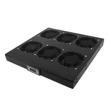 ЦМО Модуль вентиляторный 19" 1U, 6 вентиляторов, регул. глубина 390-750 мм  с контроллером, черный R-FAN-6K-1U-9005