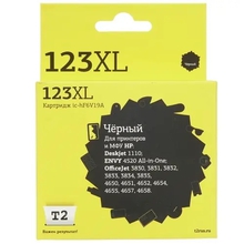 T2 F6V19AE Картридж IC-HF6V19A  №123XL для HP Deskjet 1110/2130/2131/2132/2133/2134/2620/2630/2632, черный