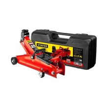 STAYER "RED FORCE" Домкрат гидравлический подкатной, 2т, 130-350мм, в кейсе, [43153-2-K]