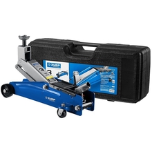 ЗУБР Профессионал Домкрат гидравлический подкатной T77, 3т, 192-533мм, в кейсе, [43055-3-K]